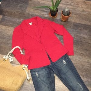 🌺Red Sweatshirt Blazer🌺